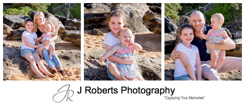 Family Portrait Photography Sydney Early morning Whale Beach Using a Gift Voucher
